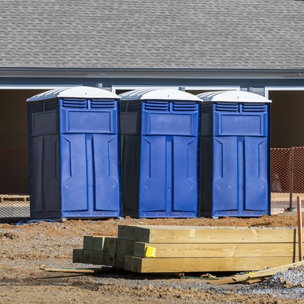 are there any restrictions on where i can place the porta potties during my rental period in Percival IA